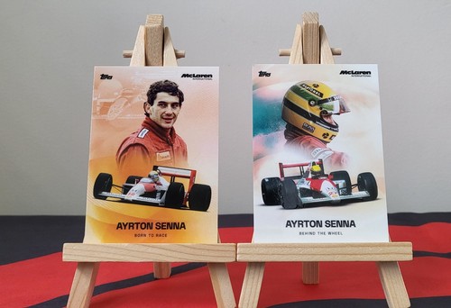 Topps mclaren ayrton senna - f1,