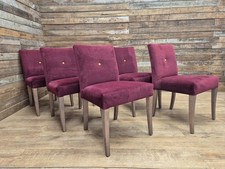 Six Vintage Claret Velour