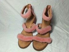 Pink Fluffy High Heels UGG