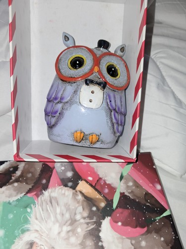 Pottery owl money - box, piggy