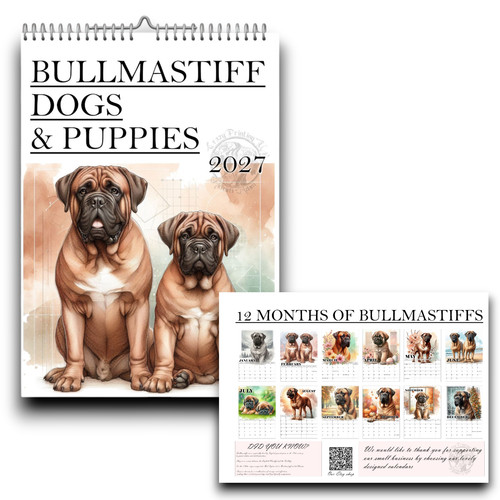 Bullmastiff calendar - bullmastiff,