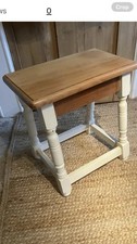 PAINTED JOINT STOOL IN LIME WOOD