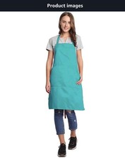 2 x Bighas Adjustable Bib Aprons- Scuba Blue  