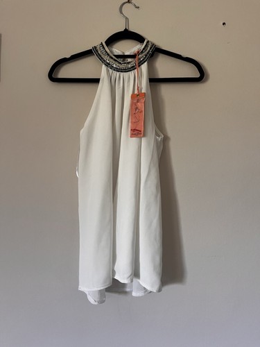 Beaded halter neck - , cross