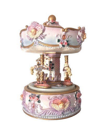 Carousel music box plays - music,
