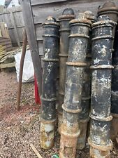 RECLAIMED 6 BLACK BOLLARDS SET HEAVY DUTY £1000