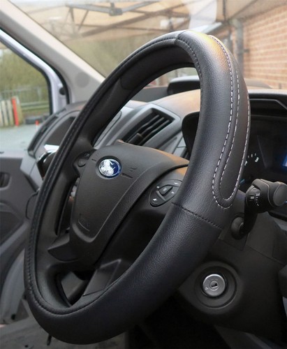 Black steering wheel cover - wheel,