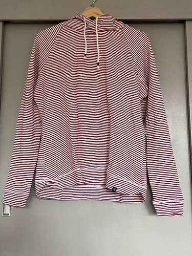 Joules hooded red - and, white