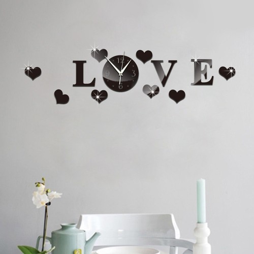 Creative love wall - wall, clock