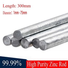 99.99% Zinc Rods Round Bar