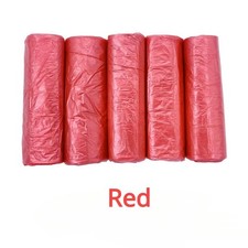 Strong Thick Bin Bags 100 Mixed Colour Rubbish Bags Kitchen Office Car Waste