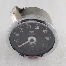 3 INCH SMITHS REV COUNTER TACHOMETER CLOCK CLASSIC MINI For Parts Not Working