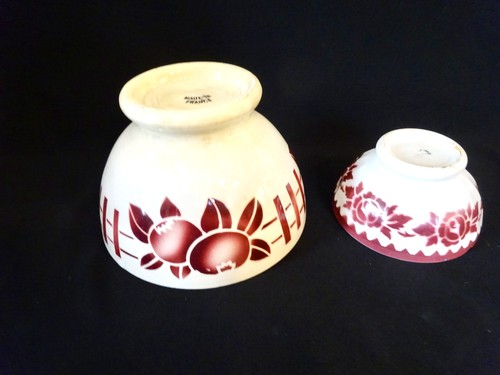 Vintage cafe lait bowls - au,