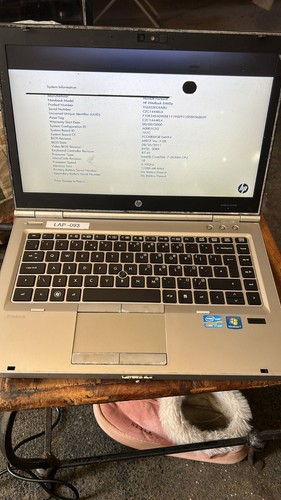 Elite book 8460p laptop no - hp,