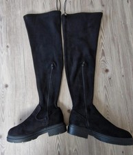 Black Knee High Stretch Boots