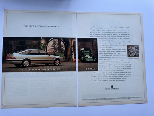Original rover 800 fastback - rover,