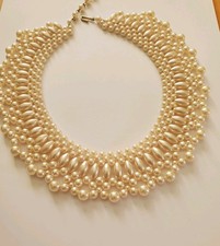 Vintage faux pearl beads - faux,