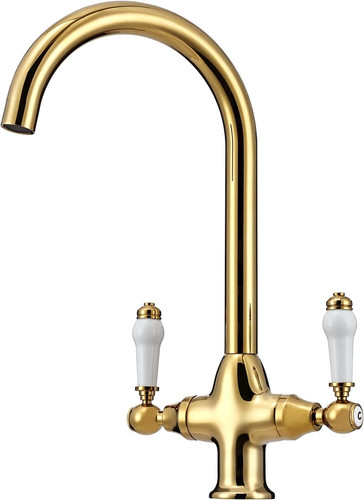 Traditional kitchen sink - sink, mixer