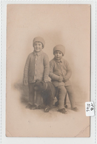 Two children wrapped up - children, in