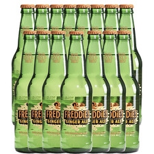 Freddie’s Old Fashioned Soda - Ginger Ale 12oz Bottles - 15 Pack
