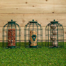 Samuel Alexander Pack of 3 Nut Seed & Fat Ball Bird Feeders with Squirrel Guard