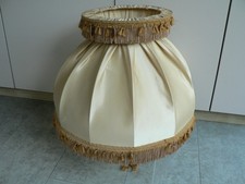 Vintage Lamp Shade Cream  Silk