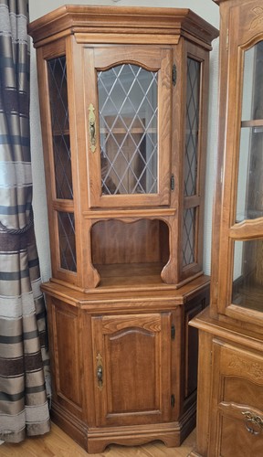 Vintage solid oak corner - vintage,