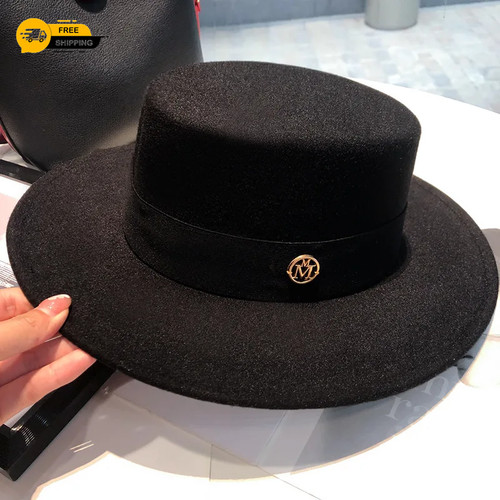 Women fedora hats elegant - women's,