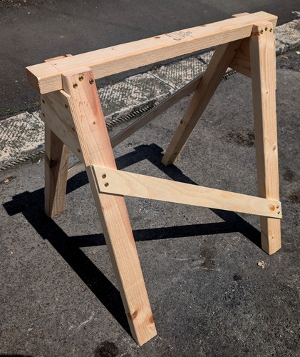 Wooden saw horse - saw, kit