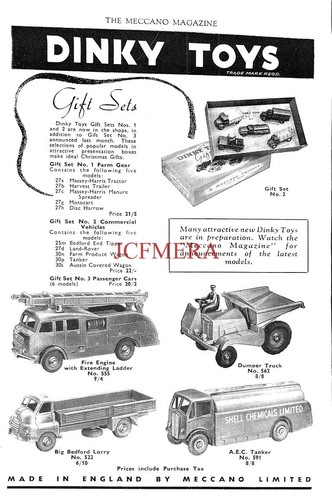 1950s dinky toy - dinky, advert