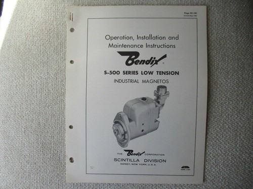1961 bendix scintilla 500 - 1961,