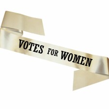 Ivory Votes For Women Sash