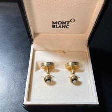 Montblanc Cufflinks Gold White