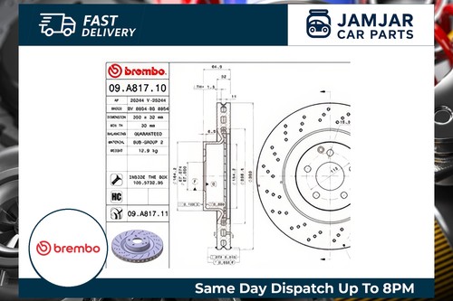 Brembo a817 brake - 09.a817.11,