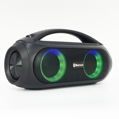 Led bluetooth portable boombox - led,