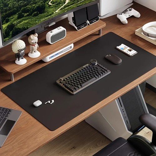 Leather desk mat 600x300mm - pu,