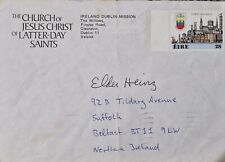 Church Of Jesus Christ Of Latter Day Saints Envelope & Stamp Postmark Eire 1989