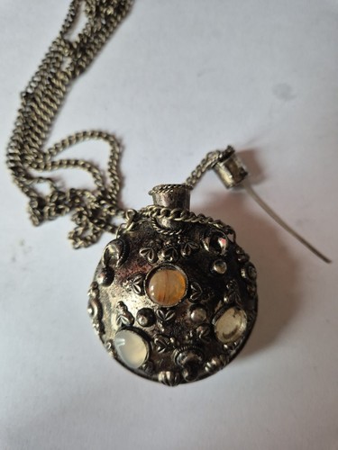 Vintage perfume bottle pendant - perfume,