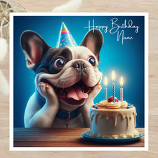 Personalised card french - card,