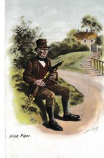 POSTCARD: THE IRISH PIPER