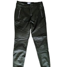 Topshop Black Faux Leather