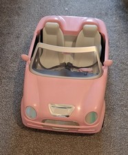 Designafriend Pink Convertible Car, Fits Two Dolls, Seatbelts