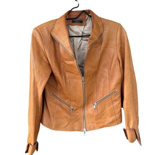 Vera pelle tan leather jacket - vera,