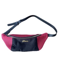 Guess Cross Body Bum Bag - Pink & Black - Good Condition