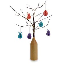 qvc Home Stories Pre-Lit Tree In Vase with Spring Decorations RRP£40 BARGAIN