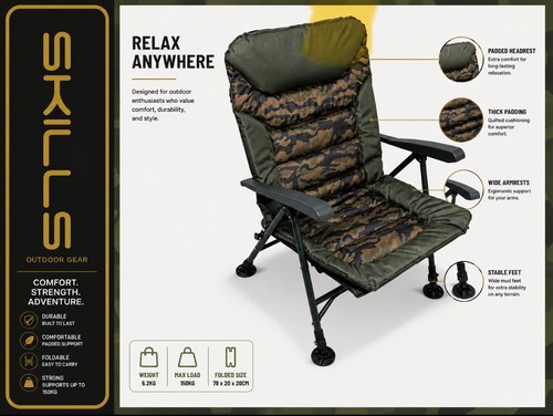 Carp fishing chair - , skills
