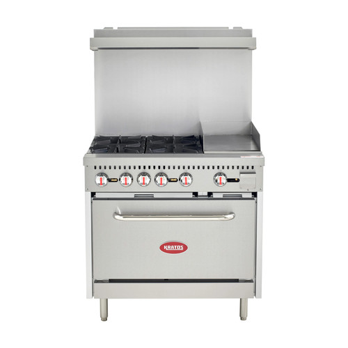 Kratos commercial gas range - kratos,