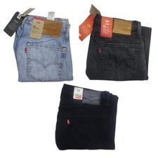 Levis 505 Reguler Fit Stretch Denim Men Jeans 100% Original New With Tags