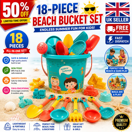 18pcs kids beach toy - 18pcs,
