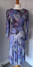 Vintage 1980's Blue Grey Pink